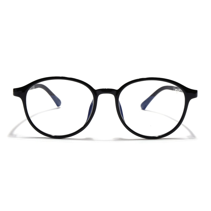 Voyage Air Black Round Eyeglasses for Men & Women (910MG4377-C1)