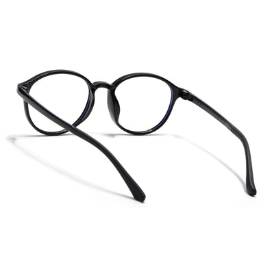 Voyage Air Black Round Eyeglasses for Men & Women (910MG4377-C1)