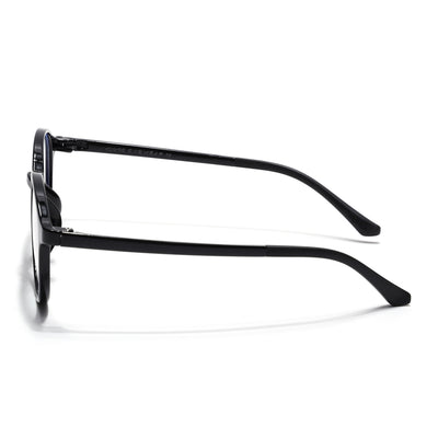 Voyage Air Black Round Eyeglasses for Men & Women (910MG4377-C1)