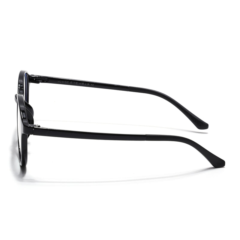 Voyage Air Black Round Eyeglasses for Men & Women (910MG4377-C1)