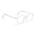 Voyage Air Transparent Round Eyeglasses for Men & Women (910MG4378-C5)