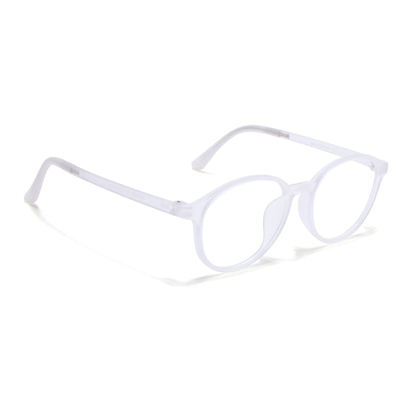 Voyage Air Transparent Round Eyeglasses for Men & Women (910MG4378-C5)