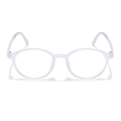 Voyage Air Transparent Round Eyeglasses for Men & Women (910MG4378-C5)
