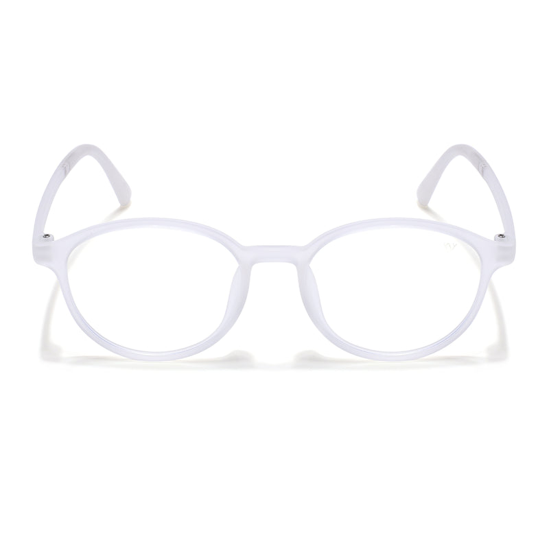 Voyage Air Transparent Round Eyeglasses for Men & Women (910MG4378-C5)
