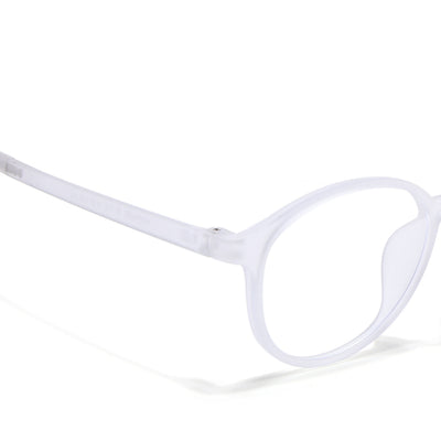 Voyage Air Transparent Round Eyeglasses for Men & Women (910MG4378-C5)