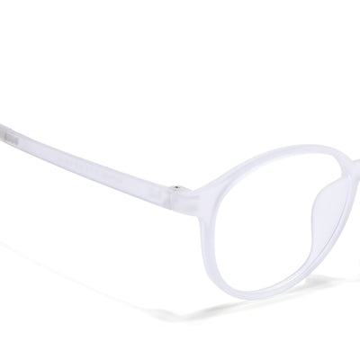 Voyage Air Transparent Round Eyeglasses for Men & Women (910MG4378-C5)