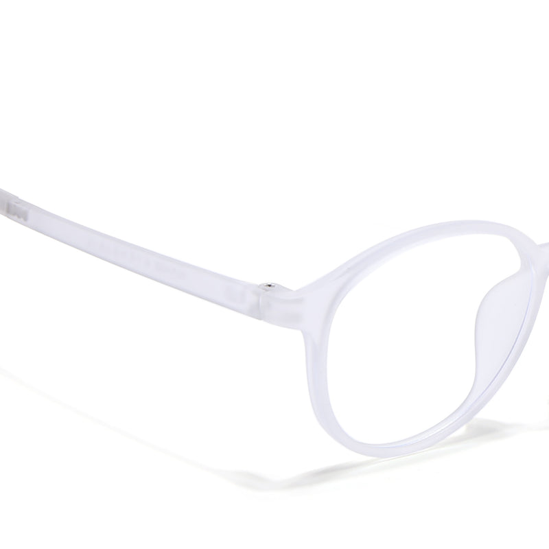 Voyage Air Transparent Round Eyeglasses for Men & Women (910MG4378-C5)