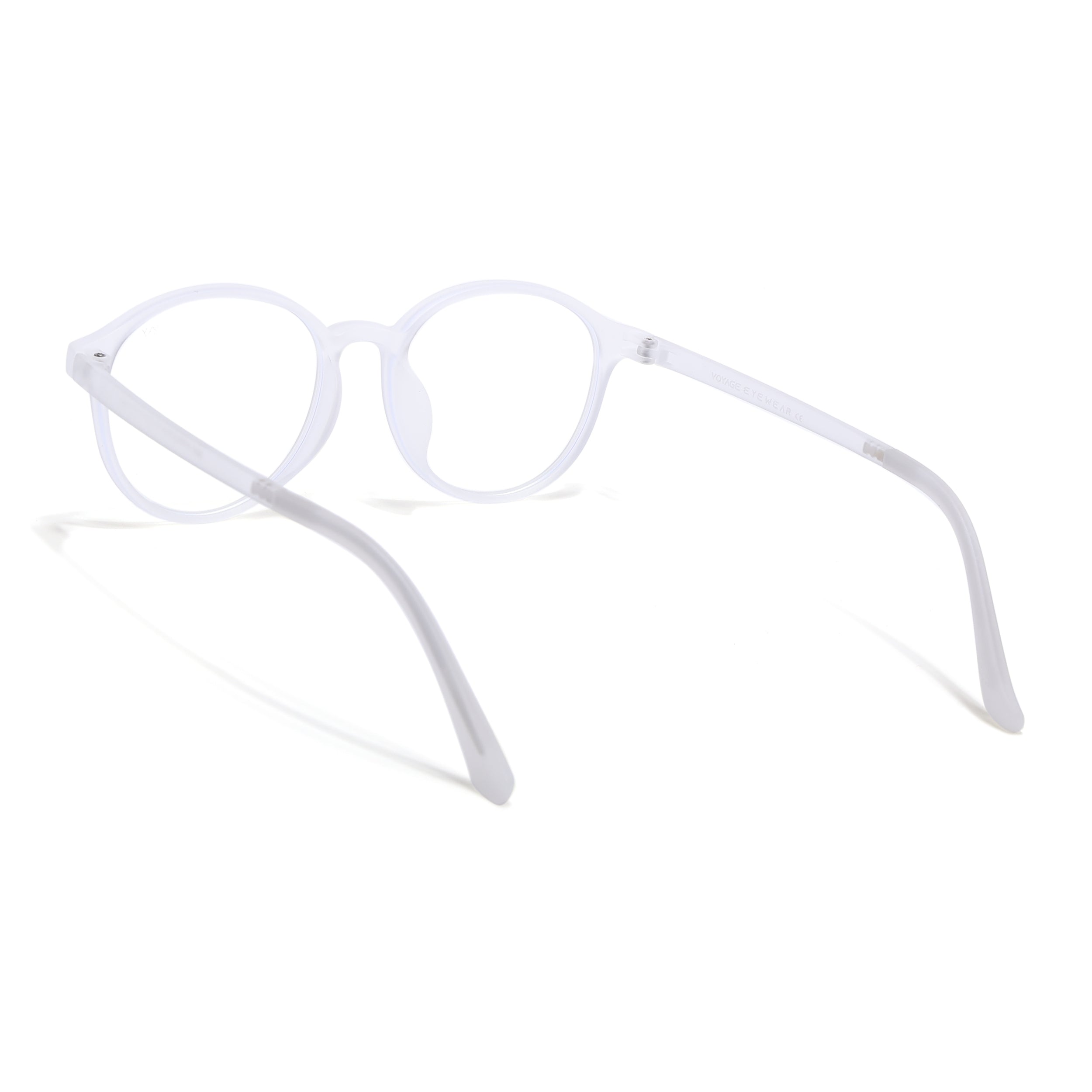 Voyage Air Transparent Round Eyeglasses for Men & Women (910MG4378-C5)