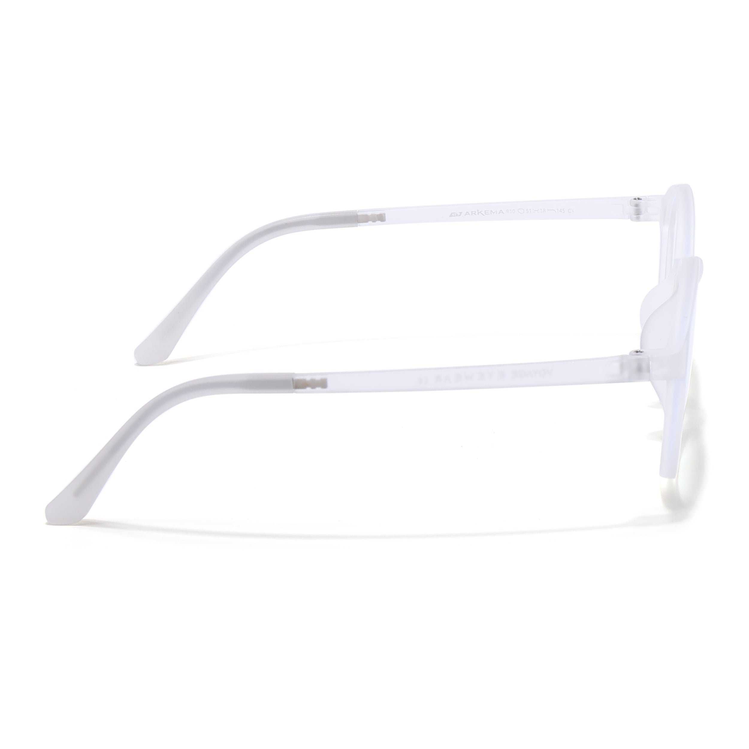 Voyage Air Transparent Round Eyeglasses for Men & Women (910MG4378-C5)