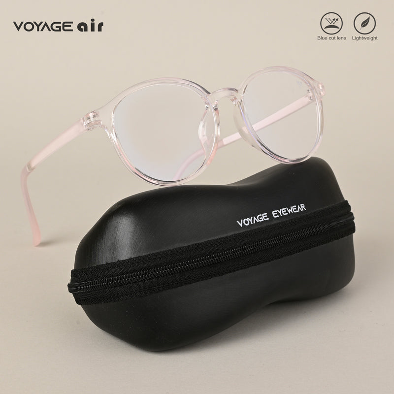 Voyage Air Transparent Round Eyeglasses for Men & Women (910MG4379-C2)