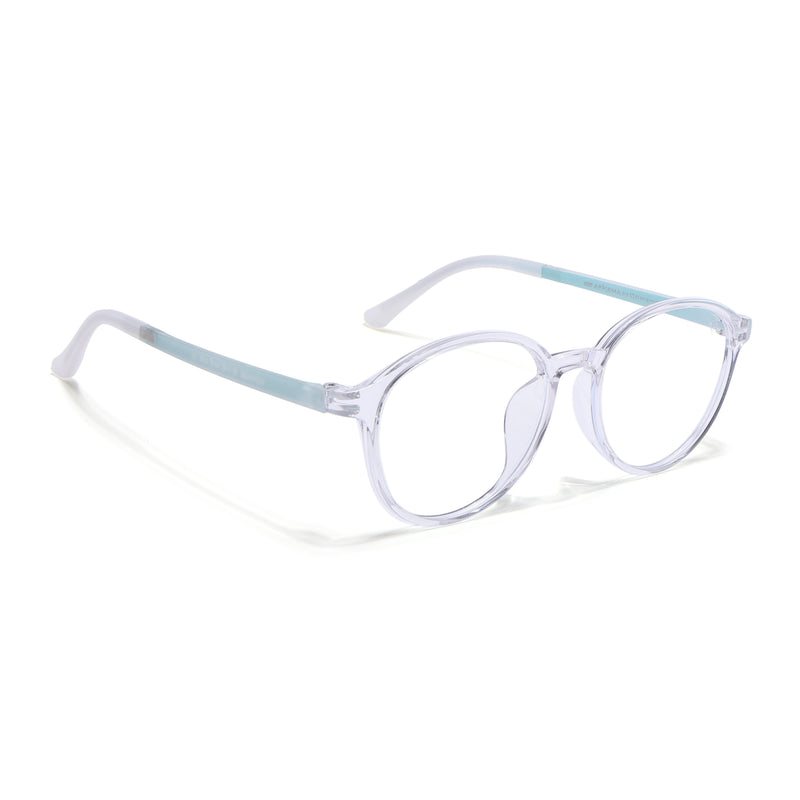 Voyage Air Transparent Round Eyeglasses for Men & Women (910MG4380-C3)