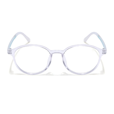 Voyage Air Transparent Round Eyeglasses for Men & Women (910MG4380-C3)
