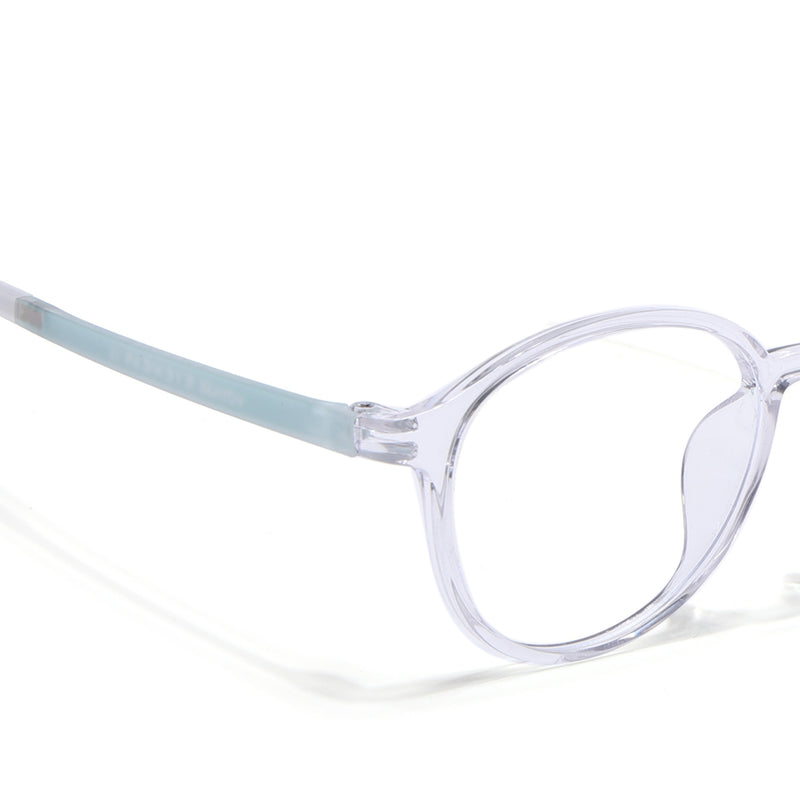 Voyage Air Transparent Round Eyeglasses for Men & Women (910MG4380-C3)