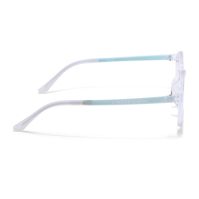 Voyage Air Transparent Round Eyeglasses for Men & Women (910MG4380-C3)