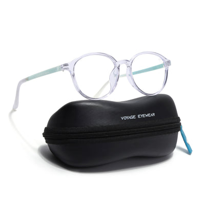 Voyage Air Transparent Round Eyeglasses for Men & Women (910MG4380-C3)