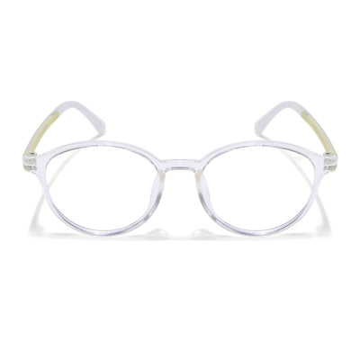 Voyage Air Transparent Round Eyeglasses for Men & Women (910MG4381-C4)