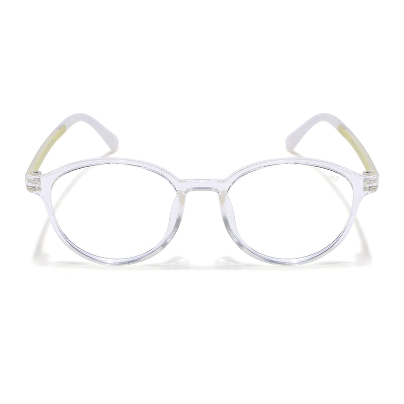 Voyage Air Transparent Round Eyeglasses for Men & Women (910MG4381-C4)