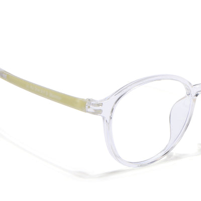 Voyage Air Transparent Round Eyeglasses for Men & Women (910MG4381-C4)