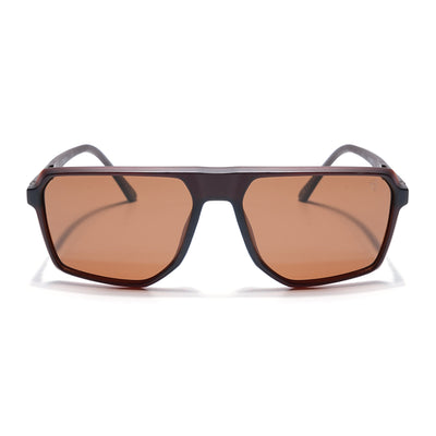Eyejack Brown Wayfarer Polarized Sunglasses for Men & Women (91127PCL1134)