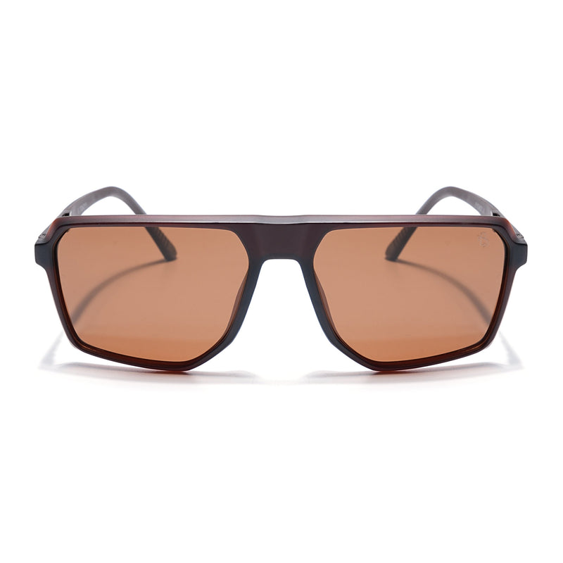 Eyejack Brown Wayfarer Polarized Sunglasses for Men & Women (91127PCL1134)
