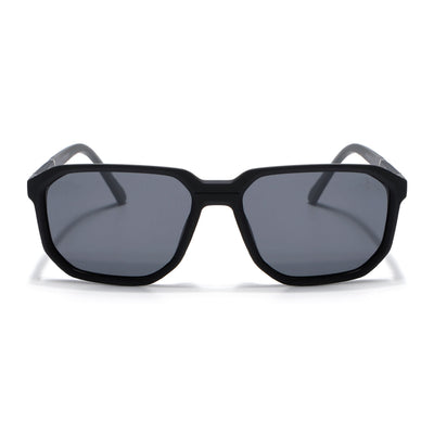 Eyejack Black Wayfarer Polarized Sunglasses for Men & Women (91128PCL1137)