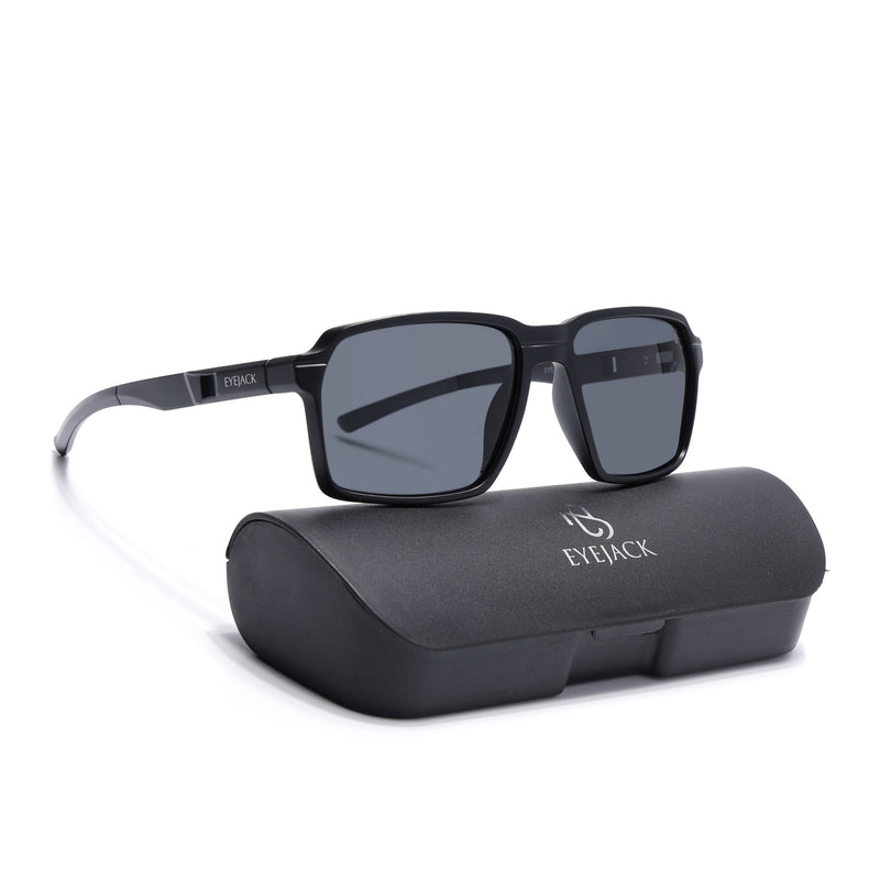 Torque I Black Wayfarer Polarized Sunglasses (91141PCL1142)