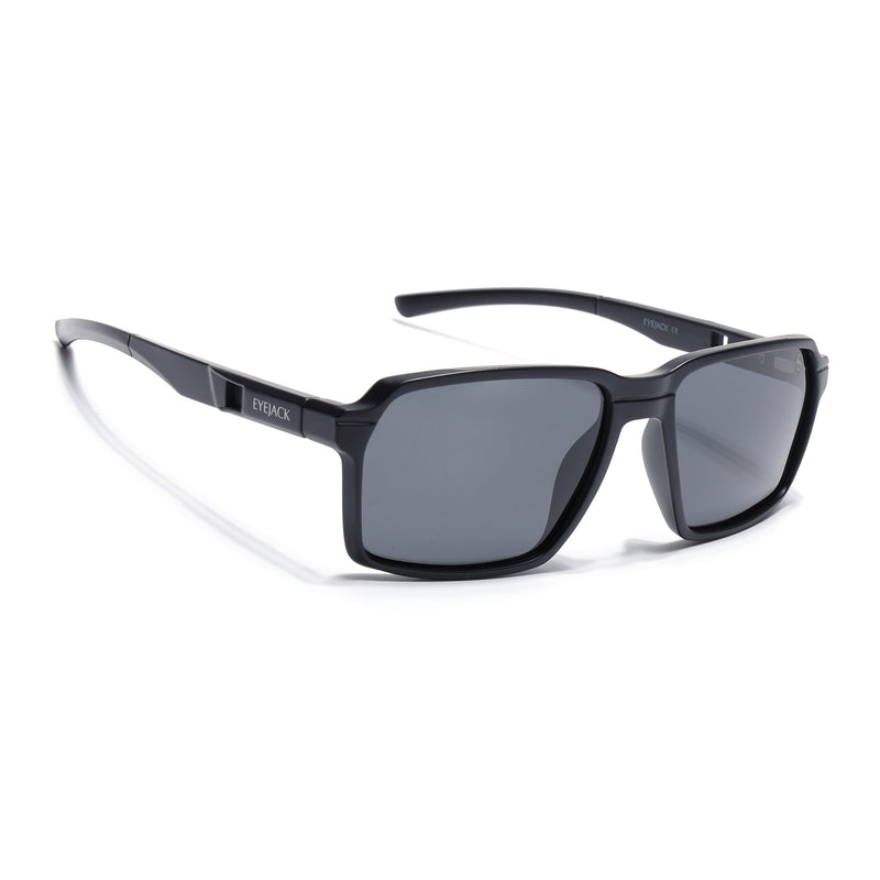 Torque I Black Wayfarer Polarized Sunglasses (91141PCL1142)