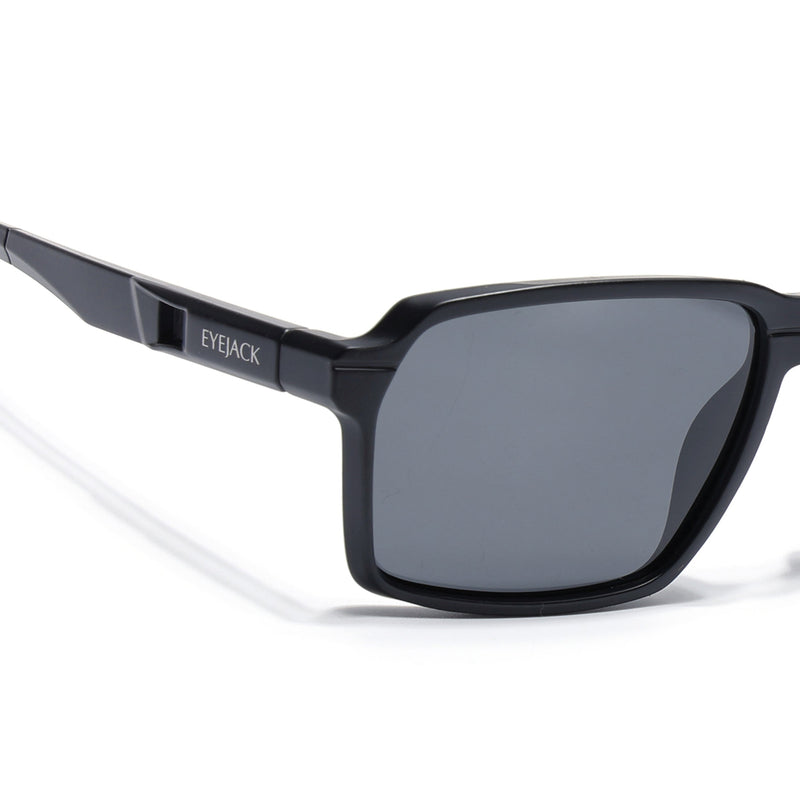 Torque I Black Wayfarer Polarized Sunglasses (91141PCL1142)