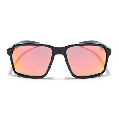 Torque I Red Black Wayfarer Polarized Sunglasses (91141PCL1143)