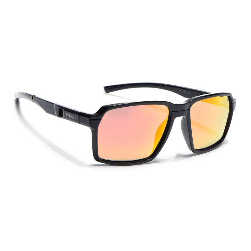 Torque I Shine Black Wayfarer Polarized Sunglasses (91141PCL1143)