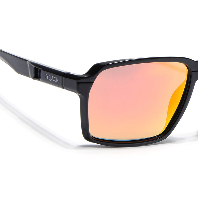 Torque I Shine Black Wayfarer Polarized Sunglasses (91141PCL1143)