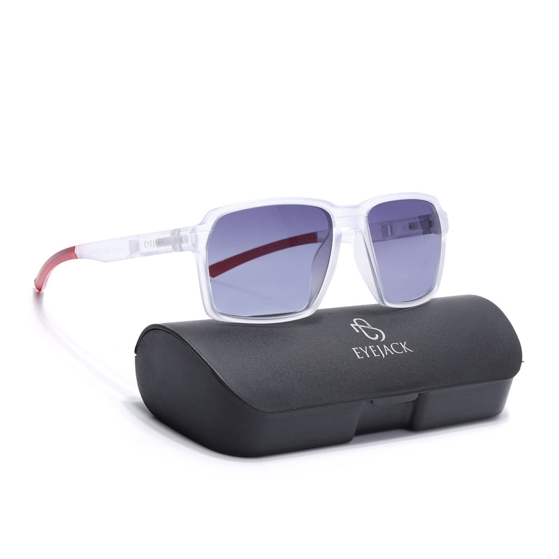 Torque I Transparent Wayfarer Polarized Sunglasses (91141PCL1146)