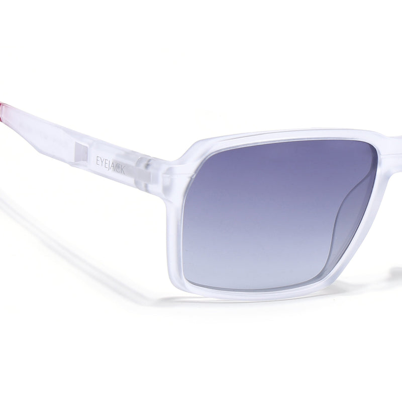 Torque I Transparent Wayfarer Polarized Sunglasses (91141PCL1146)