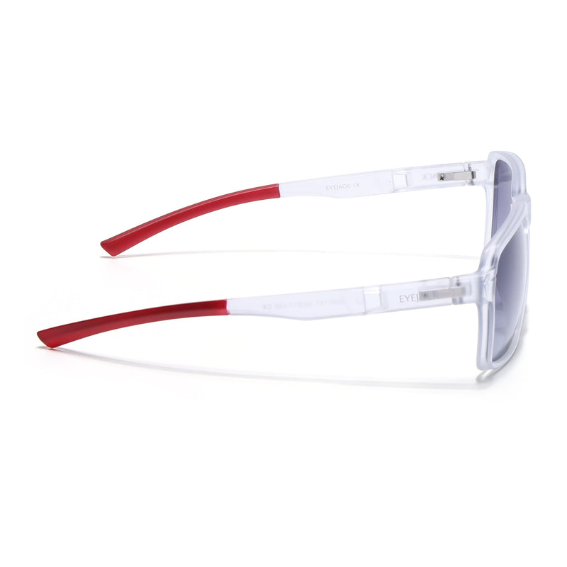 Torque I Transparent Wayfarer Polarized Sunglasses (91141PCL1146)