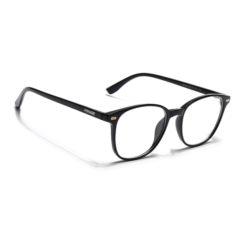 Voyage Shine Black Square Eyeglasses for Men & Women (92006MG4723-C1)