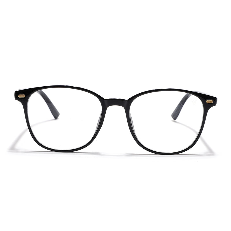Voyage Shine Black Square Eyeglasses for Men & Women (92006MG4723-C1)