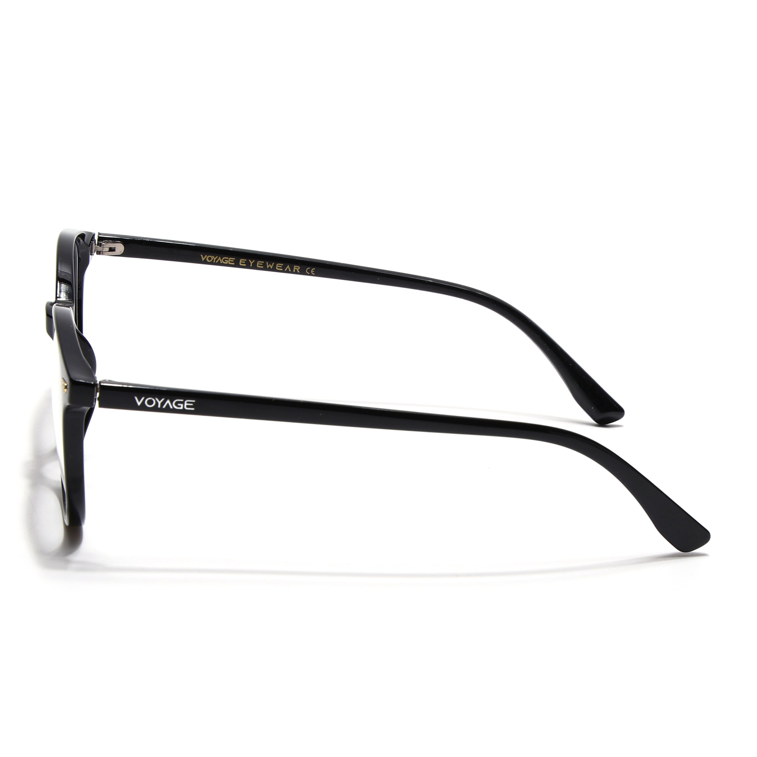 Voyage Shine Black Square Eyeglasses for Men & Women (92006MG4723-C1)