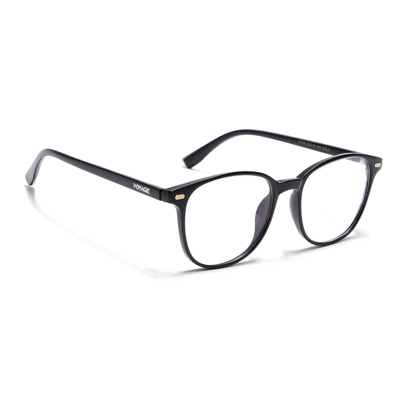 Voyage Matt Black Square Eyeglasses for Men & Women (92006MG4724-C2)