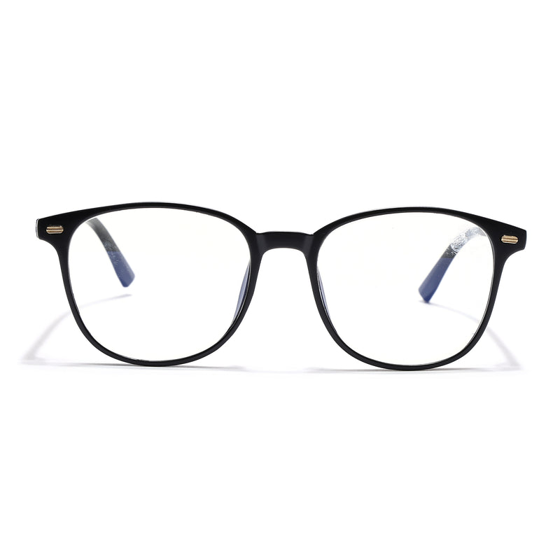 Voyage Matt Black Square Eyeglasses for Men & Women (92006MG4724-C2)