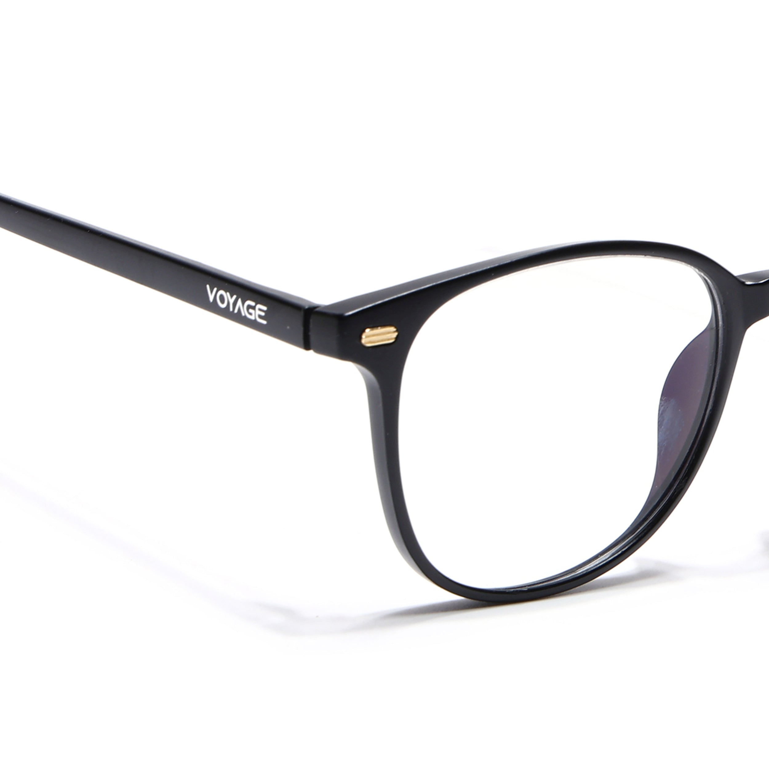 Voyage Matt Black Square Eyeglasses for Men & Women (92006MG4724-C2)