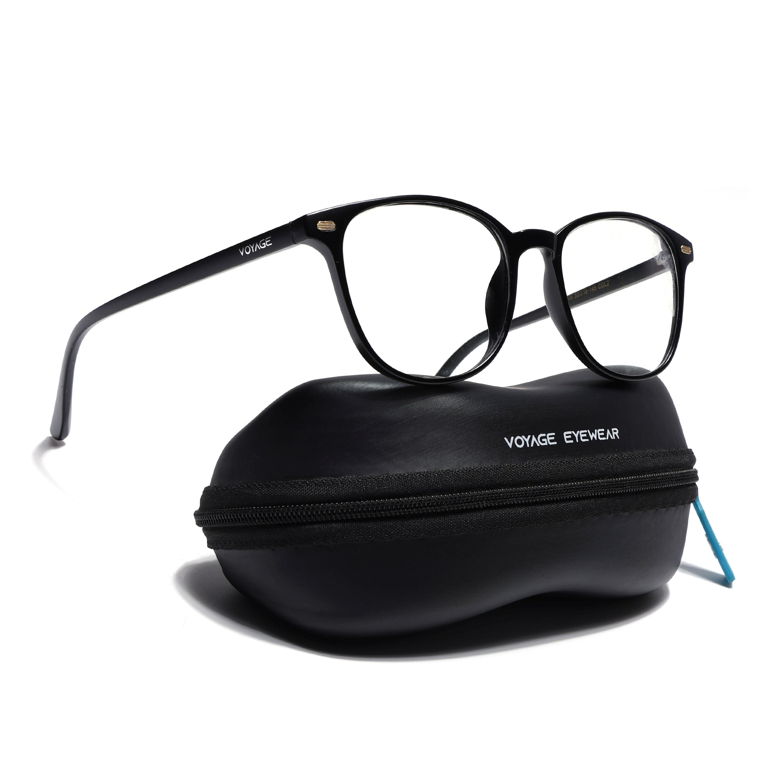 Voyage Matt Black Square Eyeglasses for Men & Women (92006MG4724-C2)