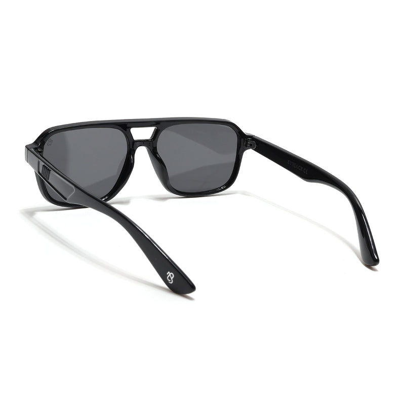 Eyejack Black Wayfarer Sunglasses for Men & Women (9265CL967)