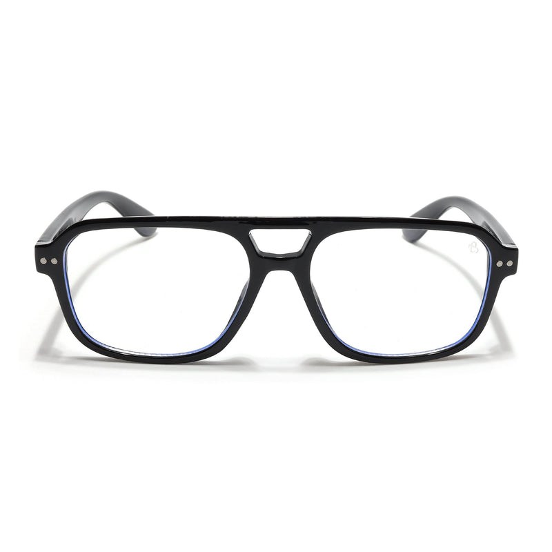 Eyejack Black Wayfarer Eyeglasses for Men & Women (9265CL971)