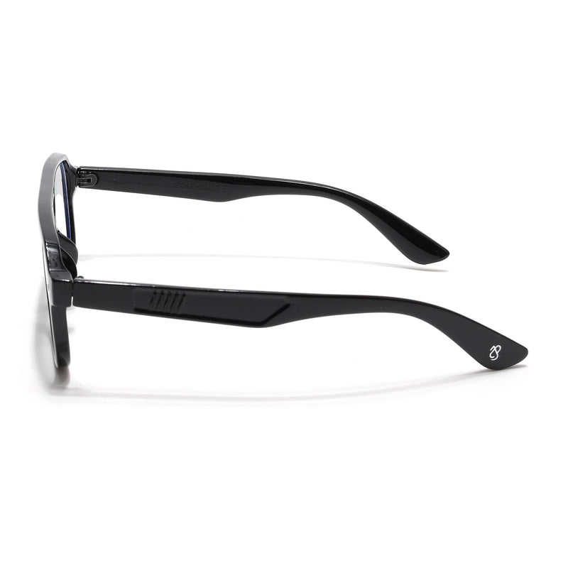 Eyejack Black Wayfarer Eyeglasses for Men & Women (9265CL971)