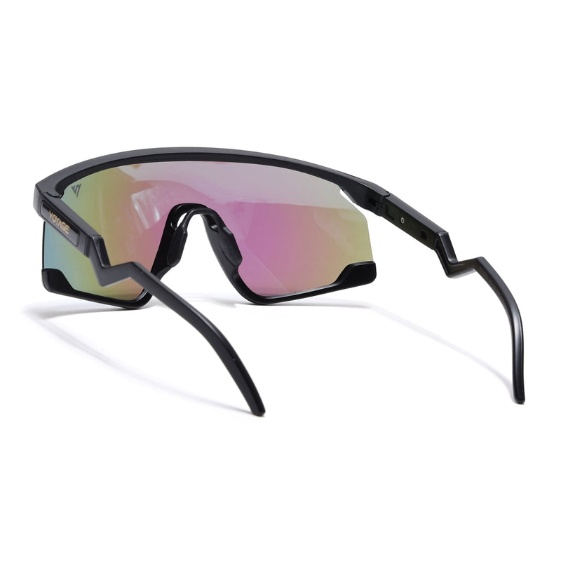 Drift Z | Black Polarized Sunglasses (Multicolor Lens - PMG6267)