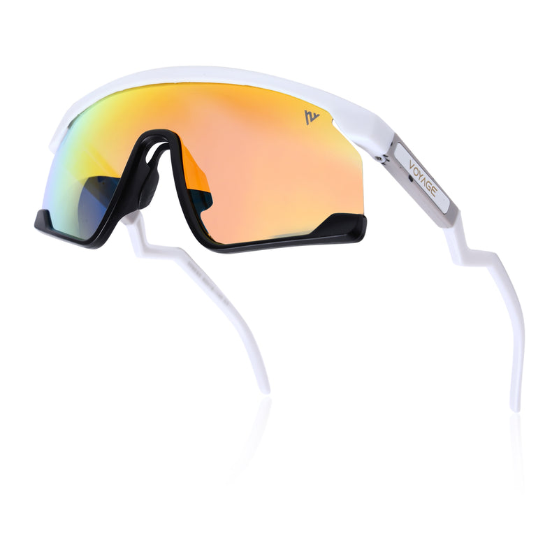 Drift Z | White Polarized Sunglasses (Multicolor Lens - PMG6270)