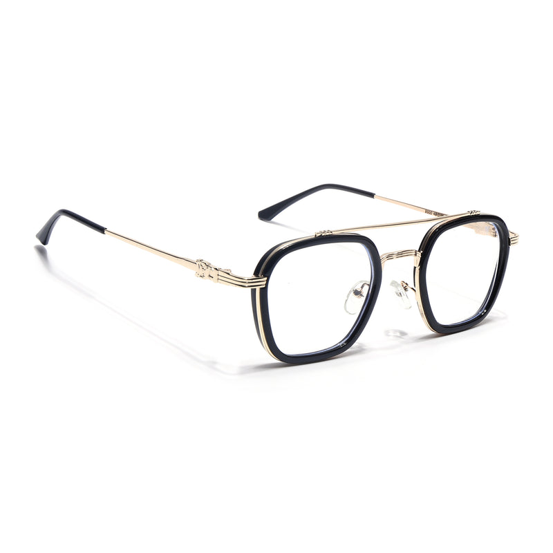 Voyage Golden & Black Wayfarer Eyeglasses for Men & Women (9300MG5086-C1)