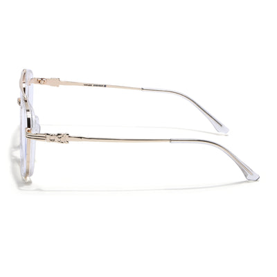 Voyage Golden & Transparent Wayfarer Eyeglasses for Men & Women (9300MG5087-C2)
