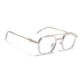 Voyage Golden & Transparent Wayfarer Eyeglasses for Men & Women (9300MG5087-C2)