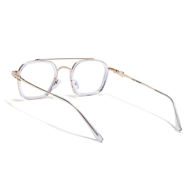 Voyage Golden & Transparent Wayfarer Eyeglasses for Men & Women (9300MG5087-C2)